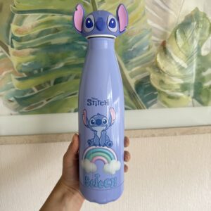 Botella Disney Stitch con Tapón 3D